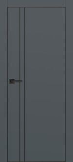 PROFILO PORTE П-20 ал. молдинг Черный — универсальное открывание