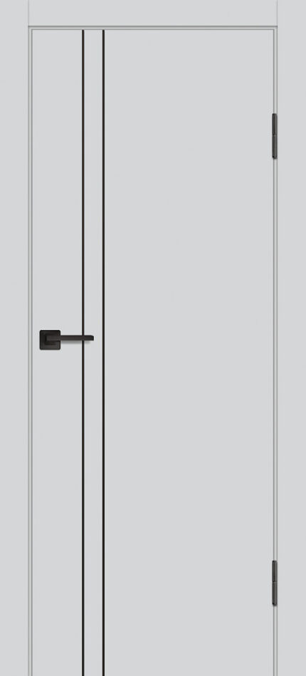 PROFILO PORTE П-20 ал. молдинг Черный — универсальное открывание