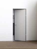 PROFILO PORTE ПХ-0 РЕВЕРС ИНВИЗИБЛ кромка алюм. Хром с 4-х сторон — левое открывание