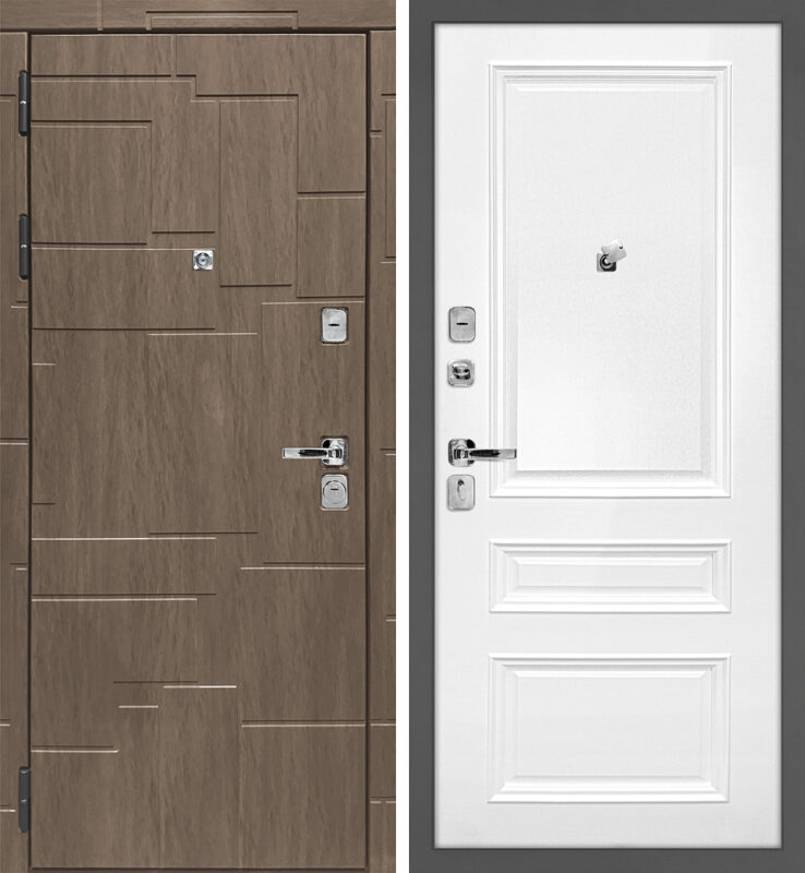 STR Домино/Смальта 06 — левое открывание, внутри Белый ral 9003