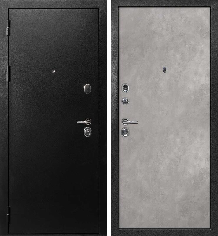 STR С-1 / Гладкая — левое открывание, внутри Бетон