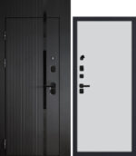 PROTECTOR Сити-1/P1 гладкая, с фальш-фрамугой — правое открывание, внутри Агат