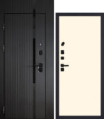 PROTECTOR Сити-1/P1 гладкая, с фальш-фрамугой — правое открывание, внутри Магнолия