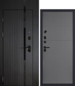 PROTECTOR Сити-1/PR -35Z, с фальш-фрамугой — правое открывание, внутри Серый