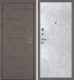 PROTECTOR Тетра-181/Гладкая — левое открывание, внутри Серый бетон