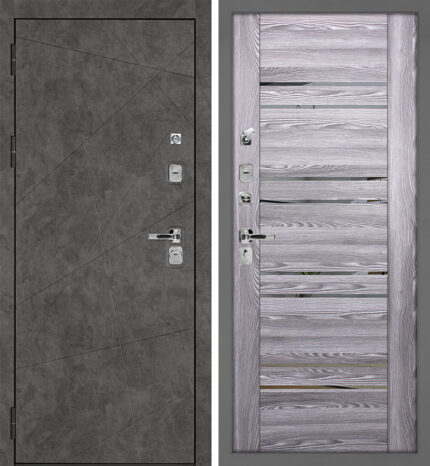 PROTECTOR Урбан-127/PSK-1 — правое открывание, внутри Ривьера грей
